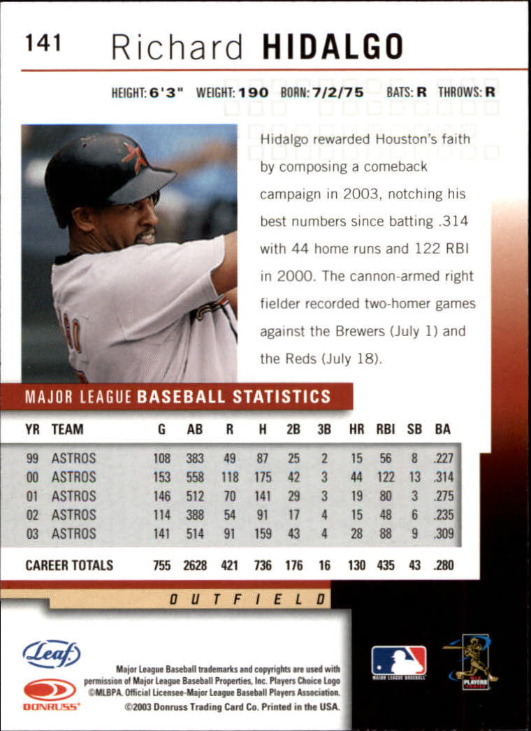 2004 Leaf Baseball (Pick Card From List) C134 - Picture 69 of 107
