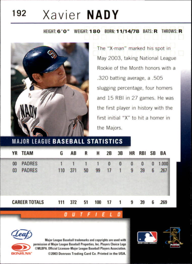 2004 Leaf Baseball "Main Set" Cards #151 to #301 - Picture 85 of 297