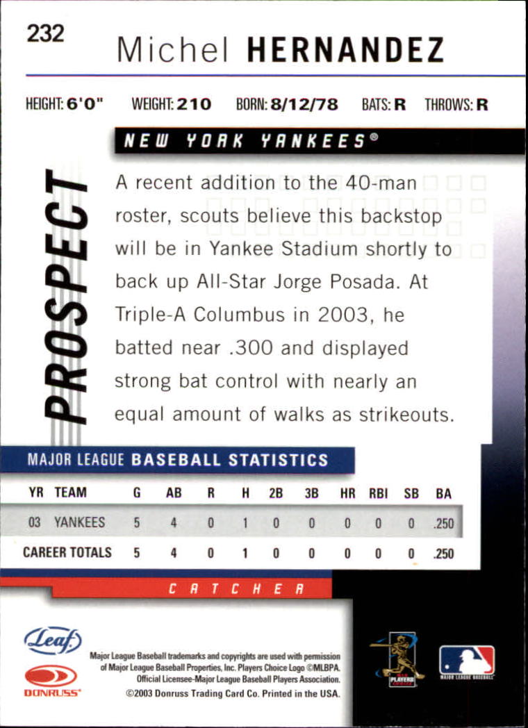 2004 Leaf Baseball (Pick Card From List) C134 - Picture 95 of 107
