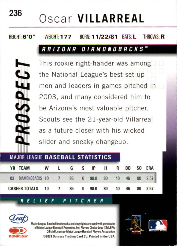 2004 Leaf Baseball "Main Set" Cards #151 to #301 - Picture 171 of 297