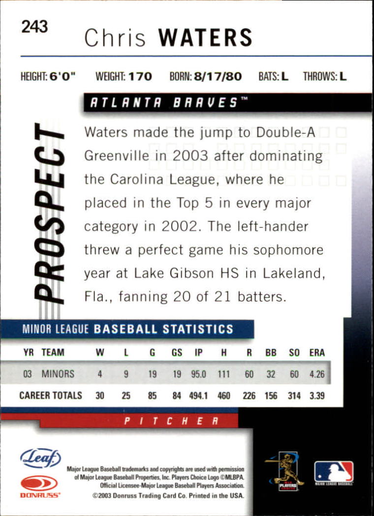 2004 Leaf Baseball "Main Set" Cards #151 to #301 - Picture 185 of 297