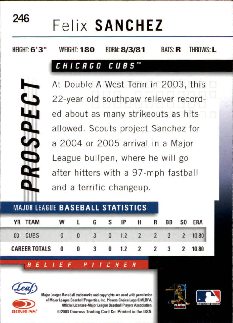 2004 Leaf Baseball (Pick Card From List) C134 - Picture 97 of 107
