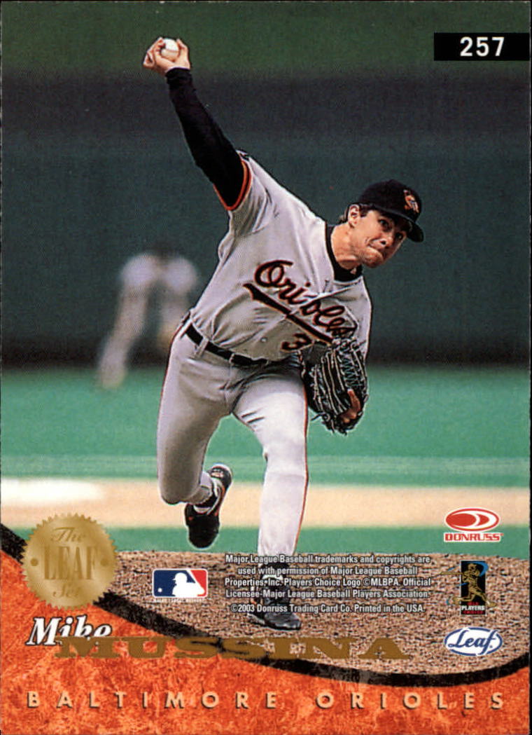 2004 Leaf Baseball "Main Set" Cards #151 to #301 - Picture 211 of 297