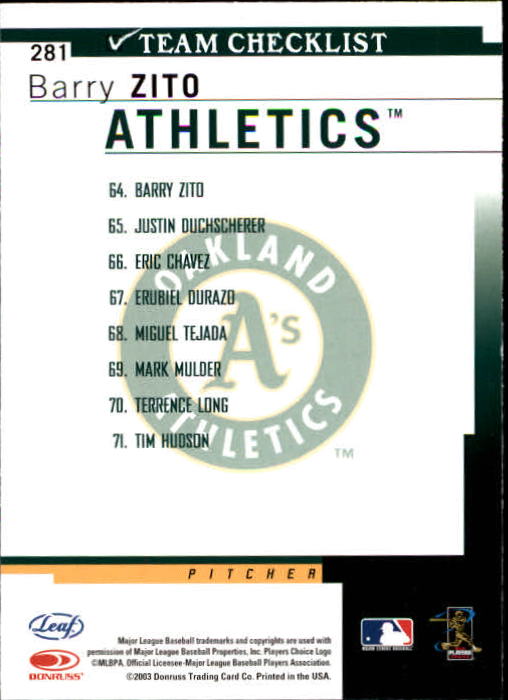 2004 Leaf Baseball "Main Set" Cards #151 to #301 - Picture 257 of 297