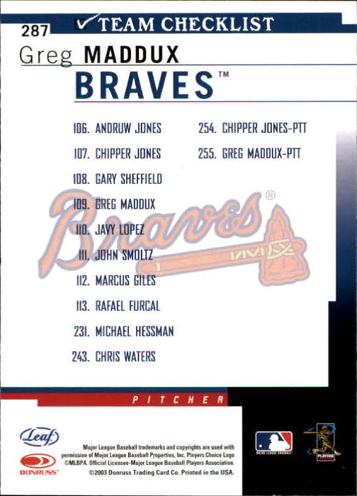 2004 Leaf Baseball (Pick Card From List) C134 - Picture 103 of 107