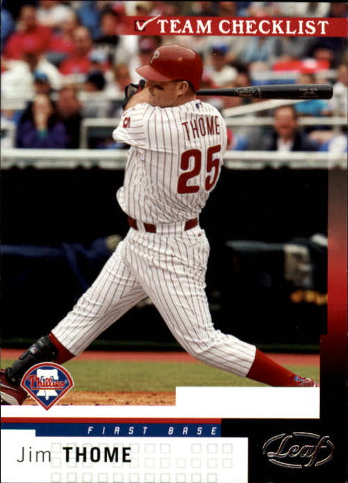 2004 Leaf Baseball "Main Set" Cards #151 to #301 - Picture 288 of 297