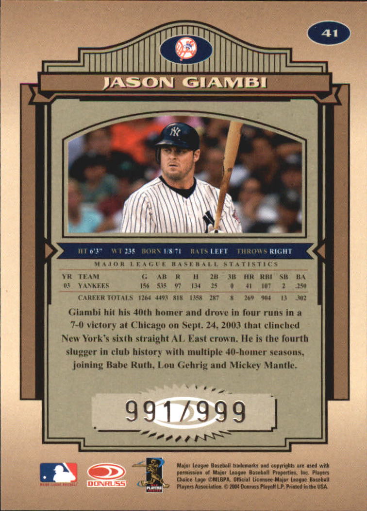 2004 Timeless Treasures Baseball Cards - Picture 32 of 72