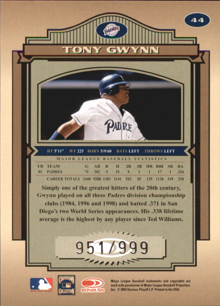 2004 Timeless Treasures Baseball Cards - Picture 36 of 72
