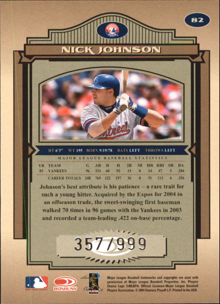 2004 Timeless Treasures Baseball Cards - Picture 60 of 72
