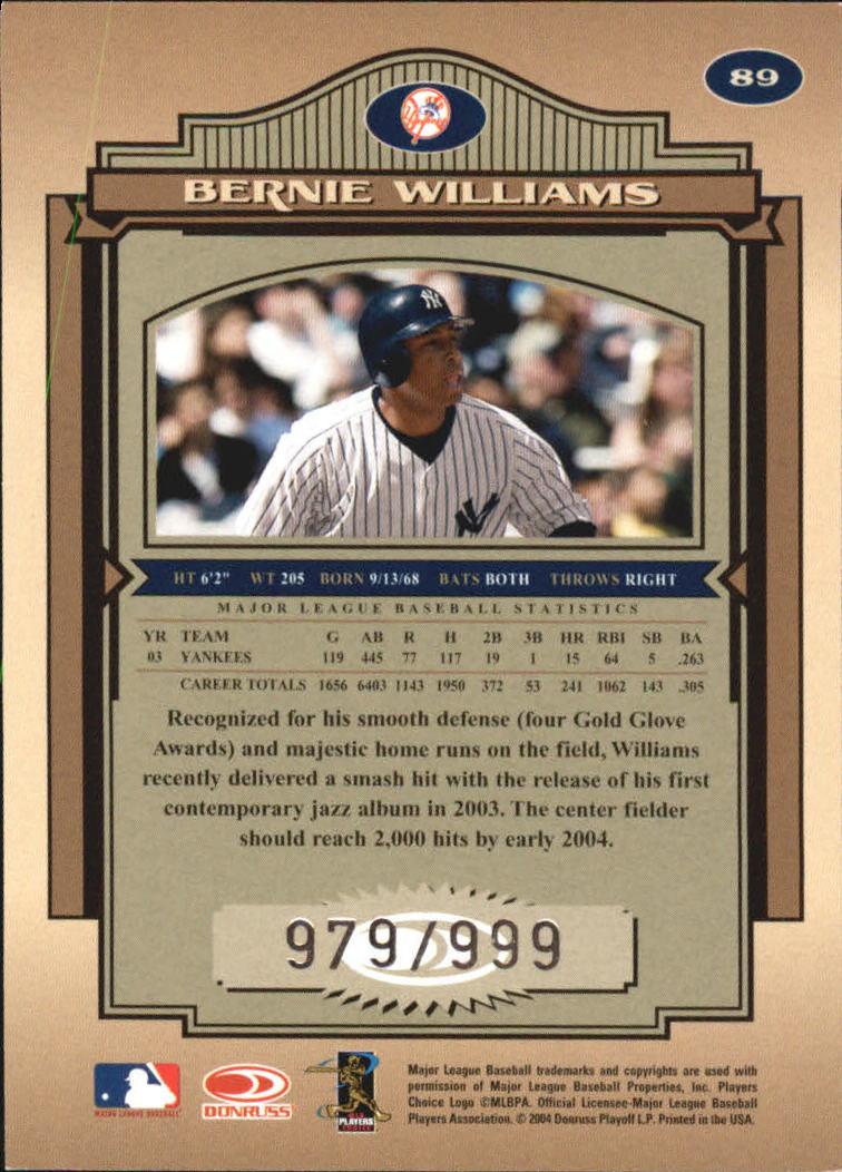 2004 Timeless Treasures Baseball Cards - Picture 66 of 72