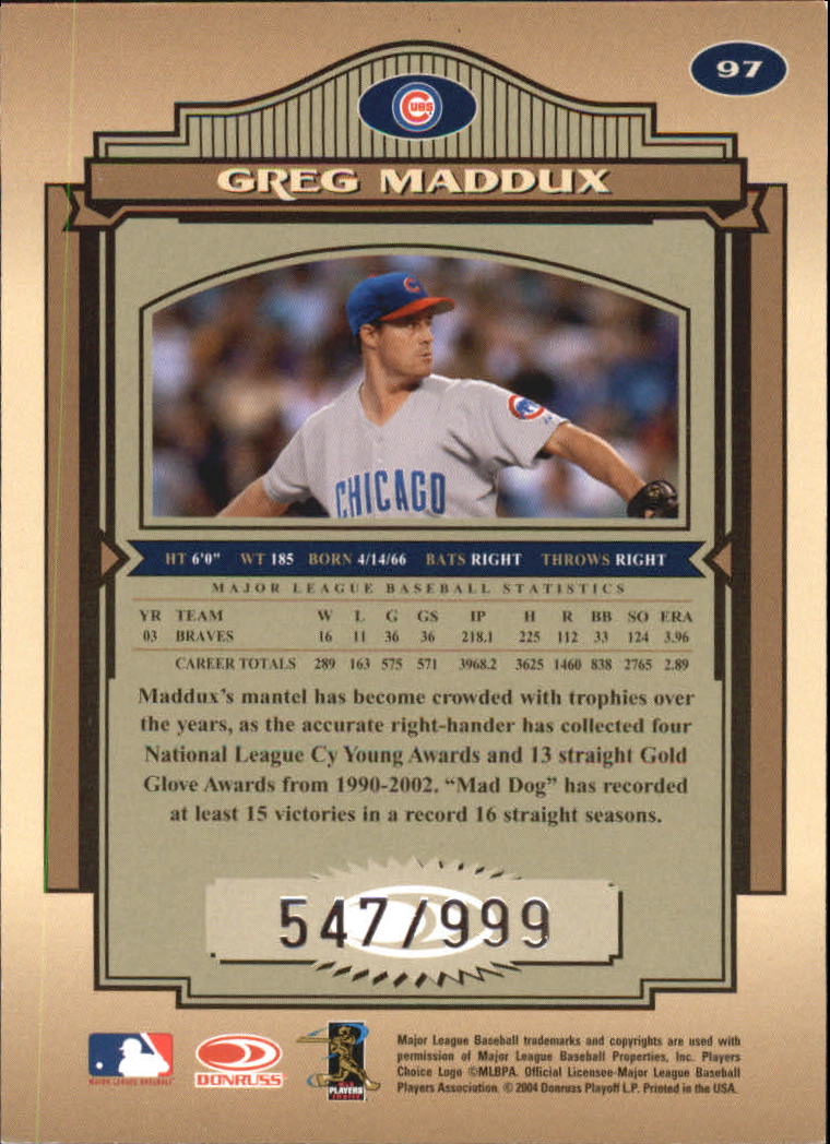 2004 Timeless Treasures Baseball Cards - Picture 70 of 72