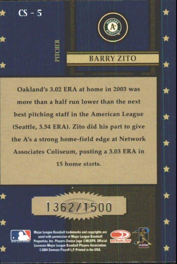 Tarjetas de inserción ""Century Stars"" de béisbol Throwback Threads 2004 - Imagen 5 de 33