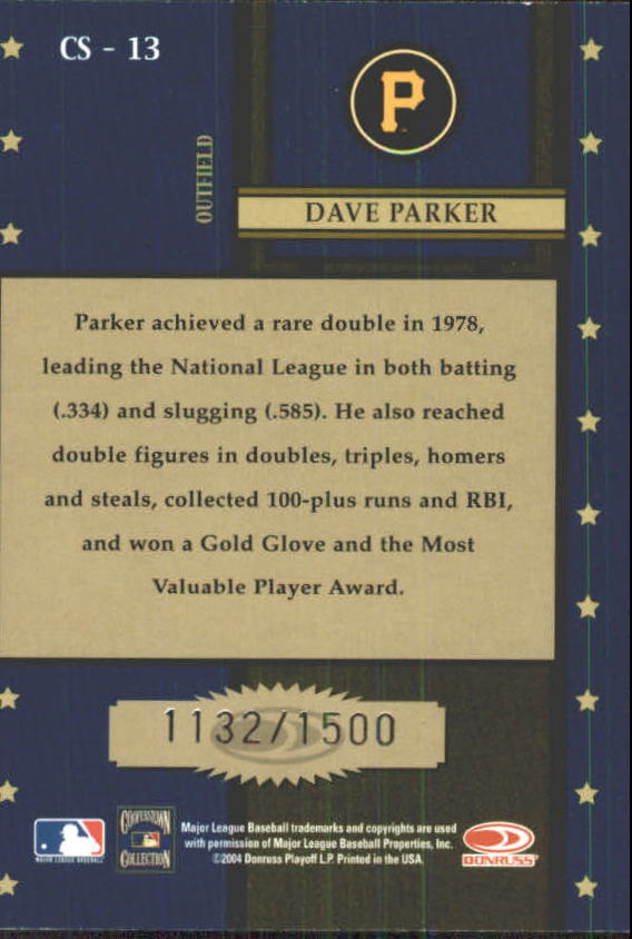 Tarjetas de inserción ""Century Stars"" de béisbol Throwback Threads 2004 - Imagen 7 de 33