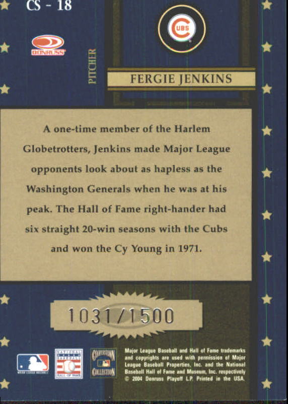 Tarjetas de inserción ""Century Stars"" de béisbol Throwback Threads 2004 - Imagen 11 de 33