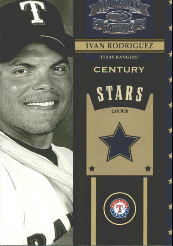 Tarjetas de inserción ""Century Stars"" de béisbol Throwback Threads 2004 - Imagen 16 de 33