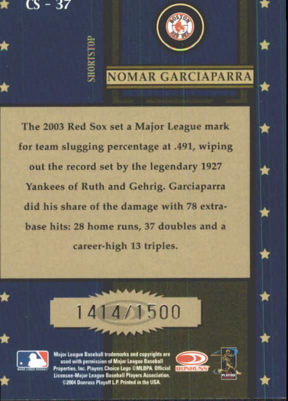 Tarjetas de inserción ""Century Stars"" de béisbol Throwback Threads 2004 - Imagen 27 de 33