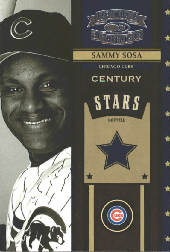 Tarjetas de inserción ""Century Stars"" de béisbol Throwback Threads 2004 - Imagen 32 de 33