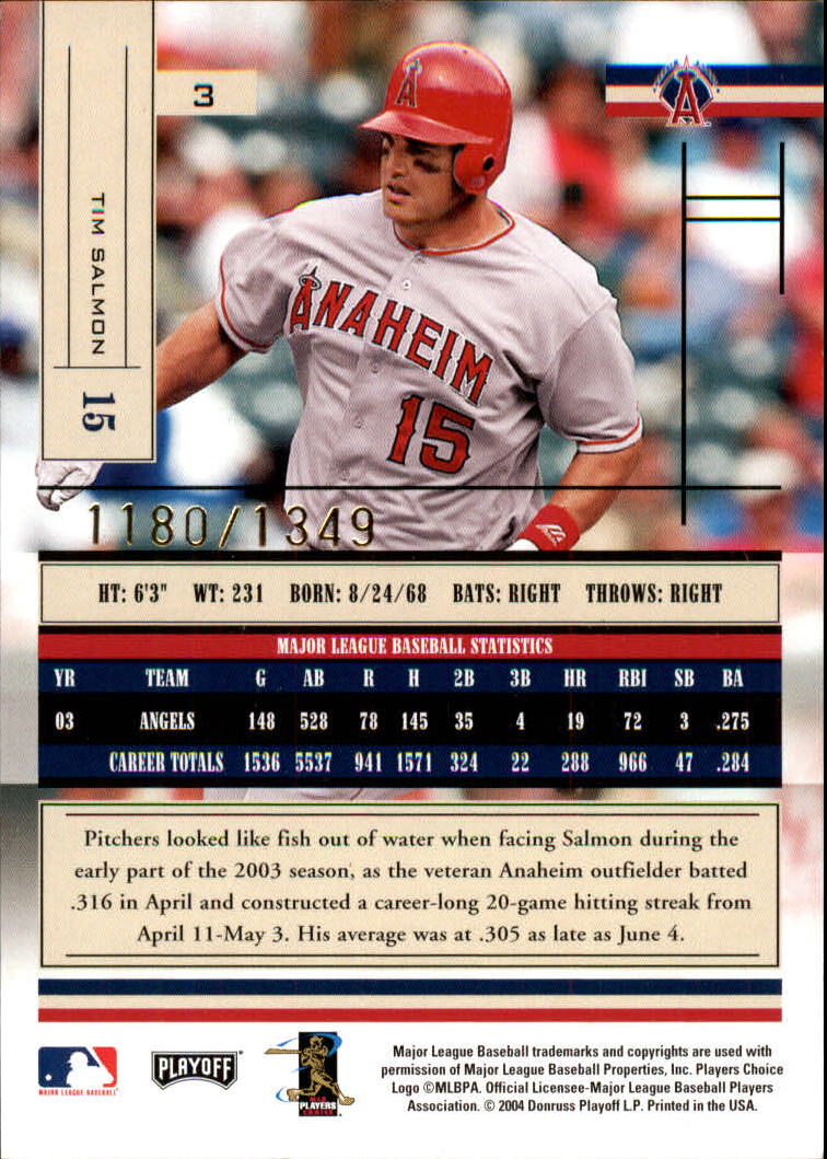 2004 Absolute Memorabilia Baseball "Main Set" Hobby Cards #1 to #250 - Picture 7 of 366