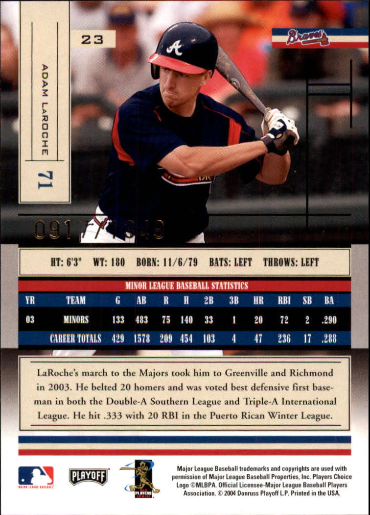 2004 Absolute Memorabilia Baseball "Main Set" Hobby Cards #1 to #250 - Picture 43 of 366