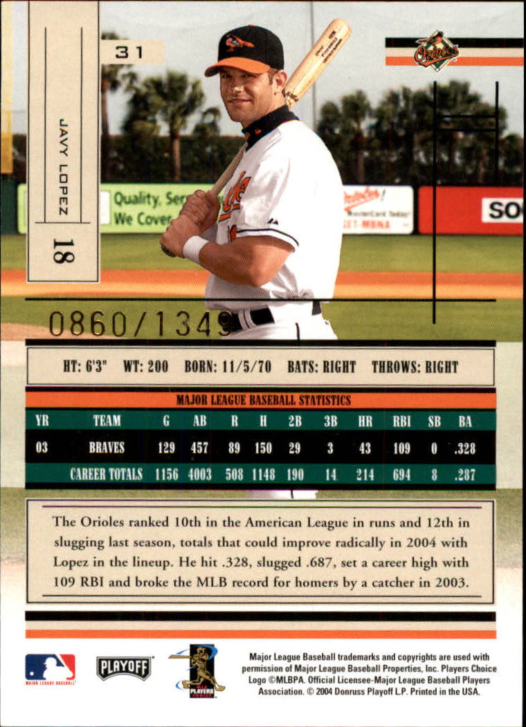 2004 Absolute Memorabilia Baseball "Main Set" Hobby Cards #1 to #250 - Picture 57 of 366
