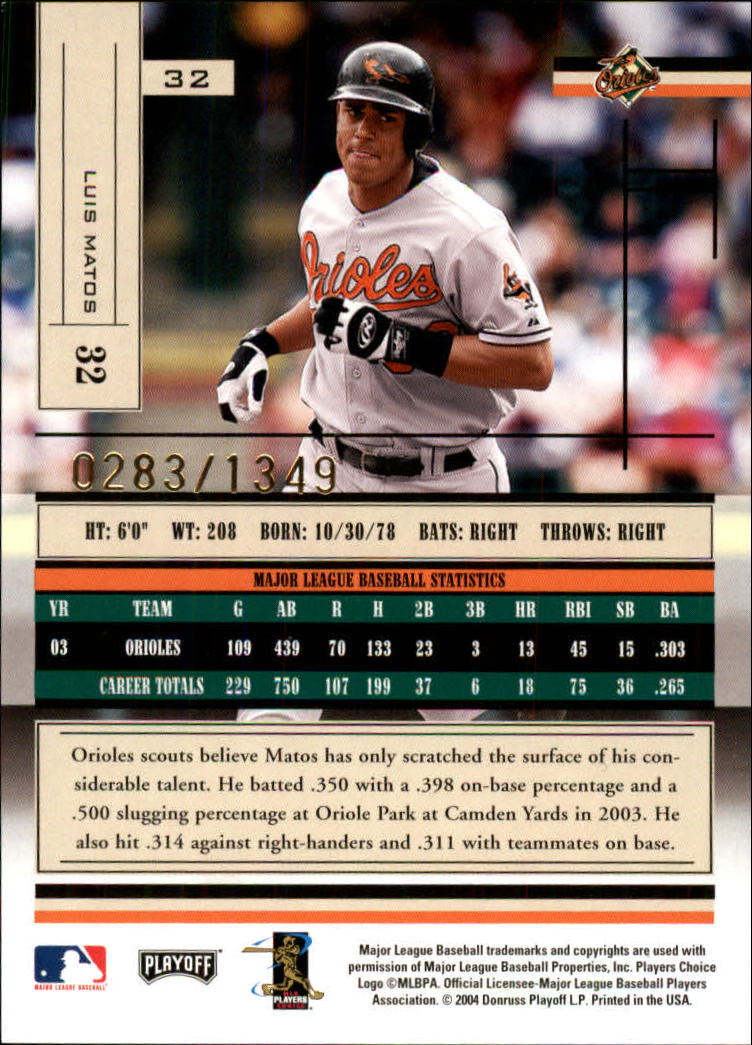 2004 Absolute Memorabilia Baseball "Main Set" Hobby Cards #1 to #250 - Picture 59 of 366