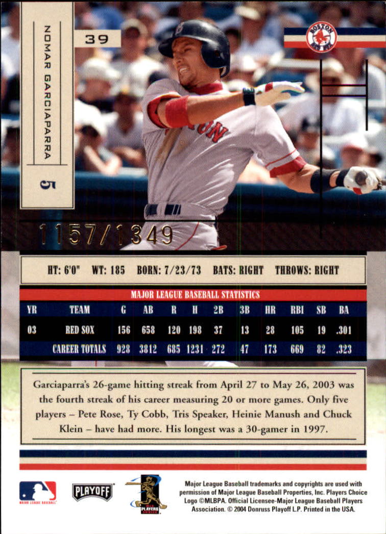 2004 Absolute Memorabilia Baseball "Main Set" Hobby Cards #1 to #250 - Picture 71 of 366