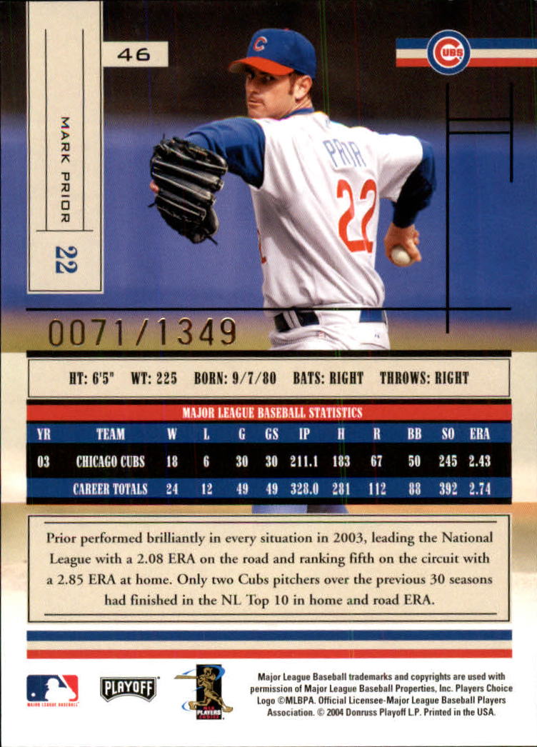 2004 Absolute Memorabilia Baseball "Main Set" Hobby Cards #1 to #250 - Picture 81 of 366