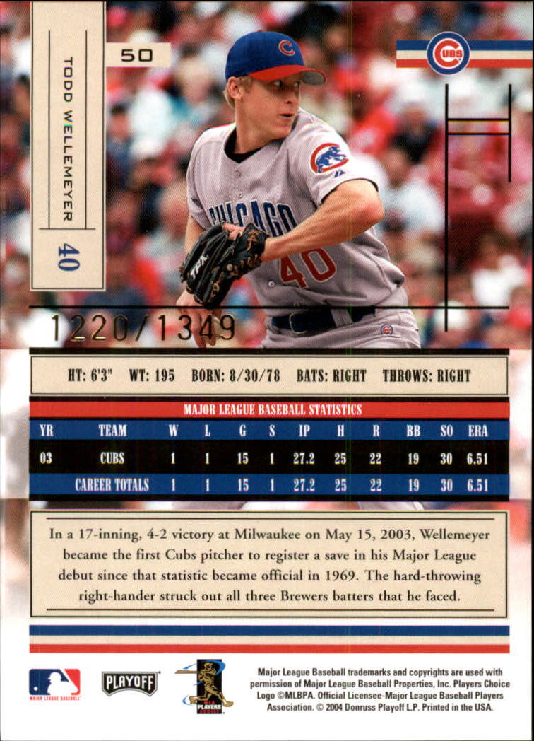 2004 Absolute Memorabilia Baseball "Main Set" Hobby Cards #1 to #250 - Picture 89 of 366