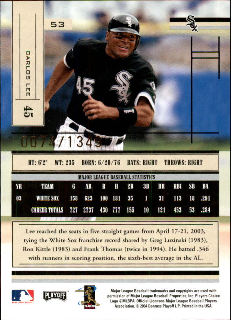 2004 Absolute Memorabilia Baseball "Main Set" Hobby Cards #1 to #250 - Picture 91 of 366