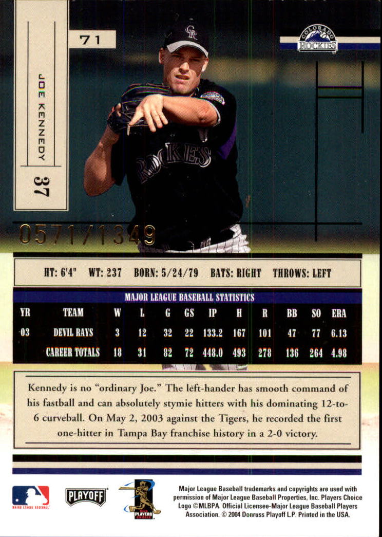 2004 Absolute Memorabilia Baseball "Main Set" Hobby Cards #1 to #250 - Picture 119 of 366