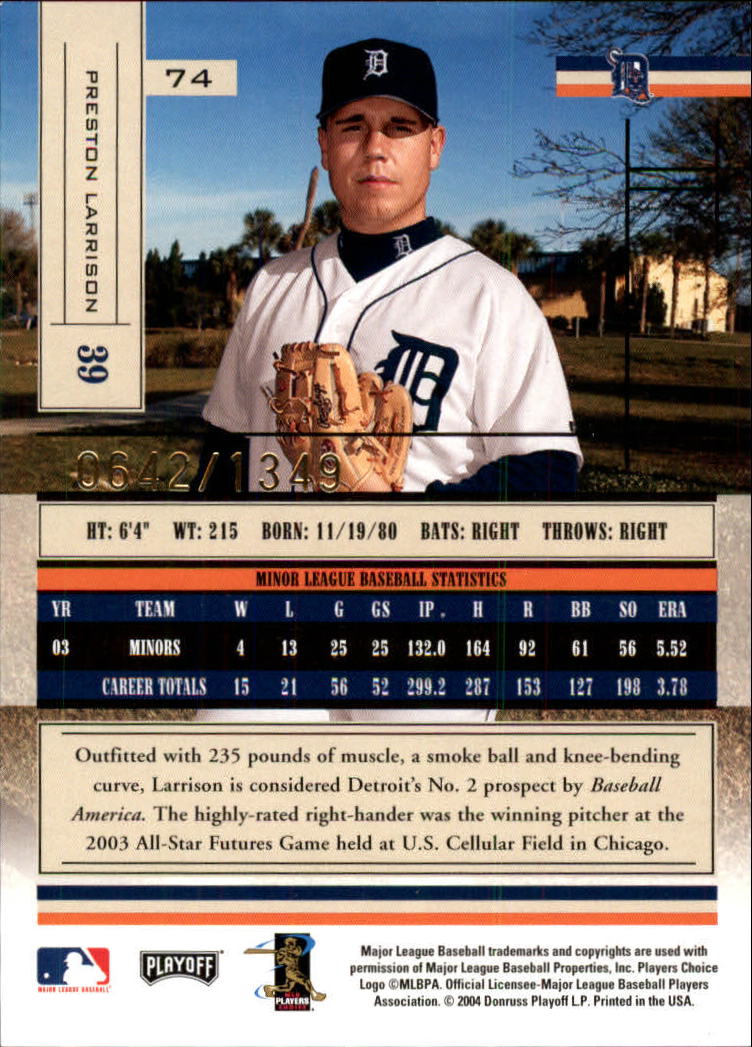 2004 Absolute Memorabilia Baseball "Main Set" Hobby Cards #1 to #250 - Picture 125 of 366