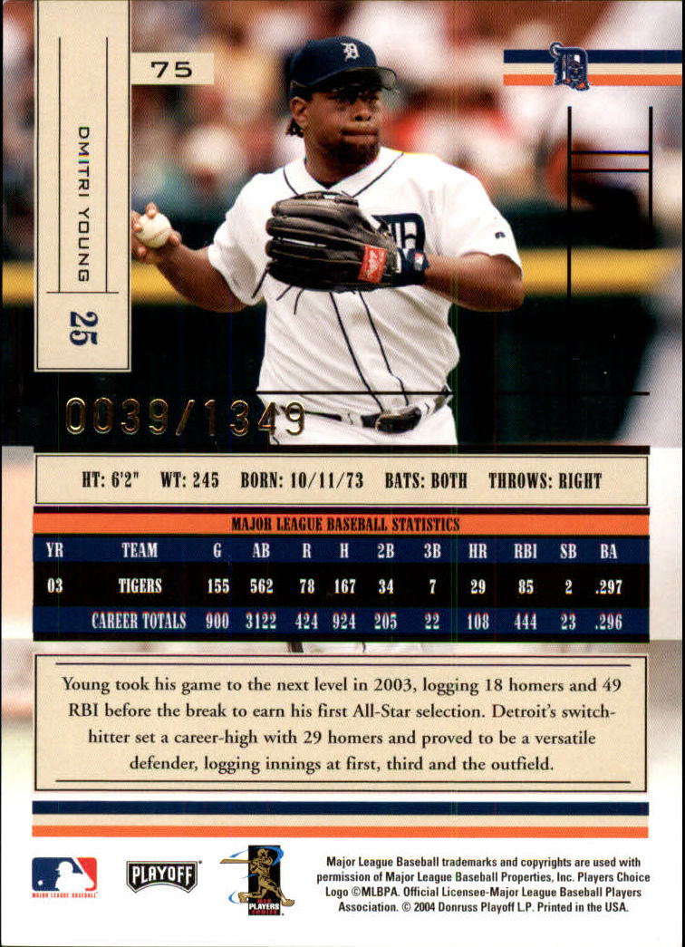 2004 Absolute Memorabilia Baseball "Main Set" Hobby Cards #1 to #250 - Picture 127 of 366