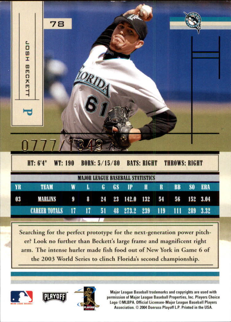 2004 Absolute Memorabilia Baseball "Main Set" Hobby Cards #1 to #250 - Picture 133 of 366
