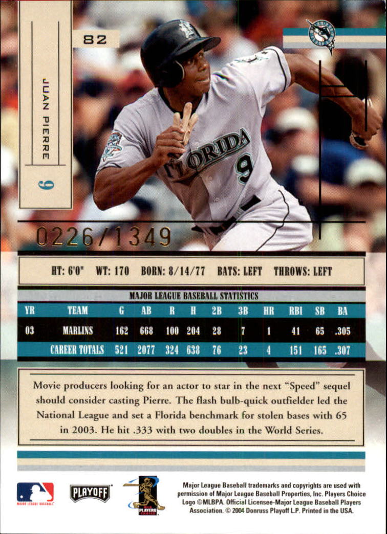 2004 Absolute Memorabilia Baseball "Main Set" Hobby Cards #1 to #250 - Picture 139 of 366