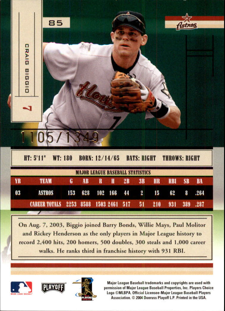 2004 Absolute Memorabilia Baseball "Main Set" Hobby Cards #1 to #250 - Picture 143 of 366