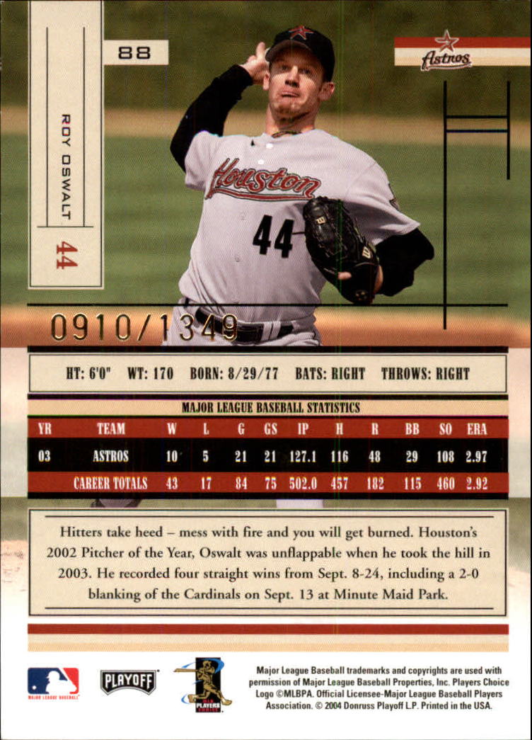 2004 Absolute Memorabilia Baseball "Main Set" Hobby Cards #1 to #250 - Picture 149 of 366