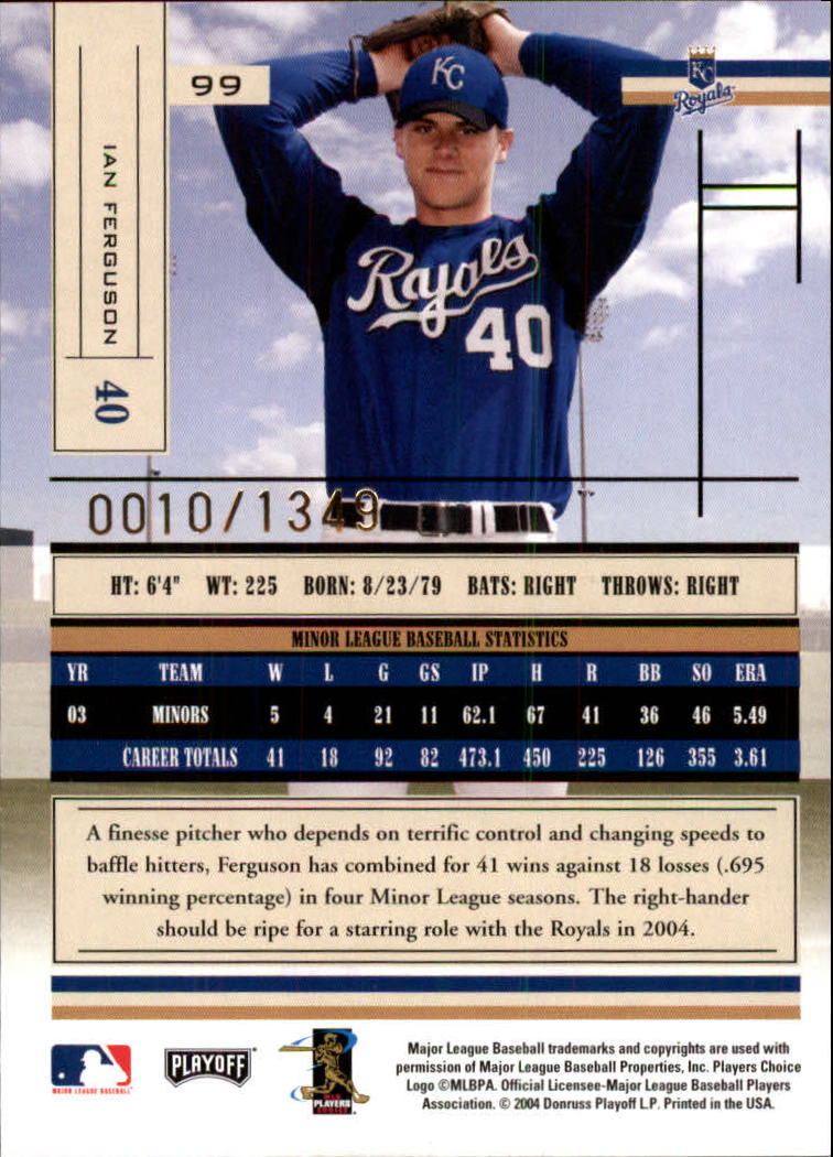 2004 Absolute Memorabilia Baseball "Main Set" Hobby Cards #1 to #250 - Picture 169 of 366