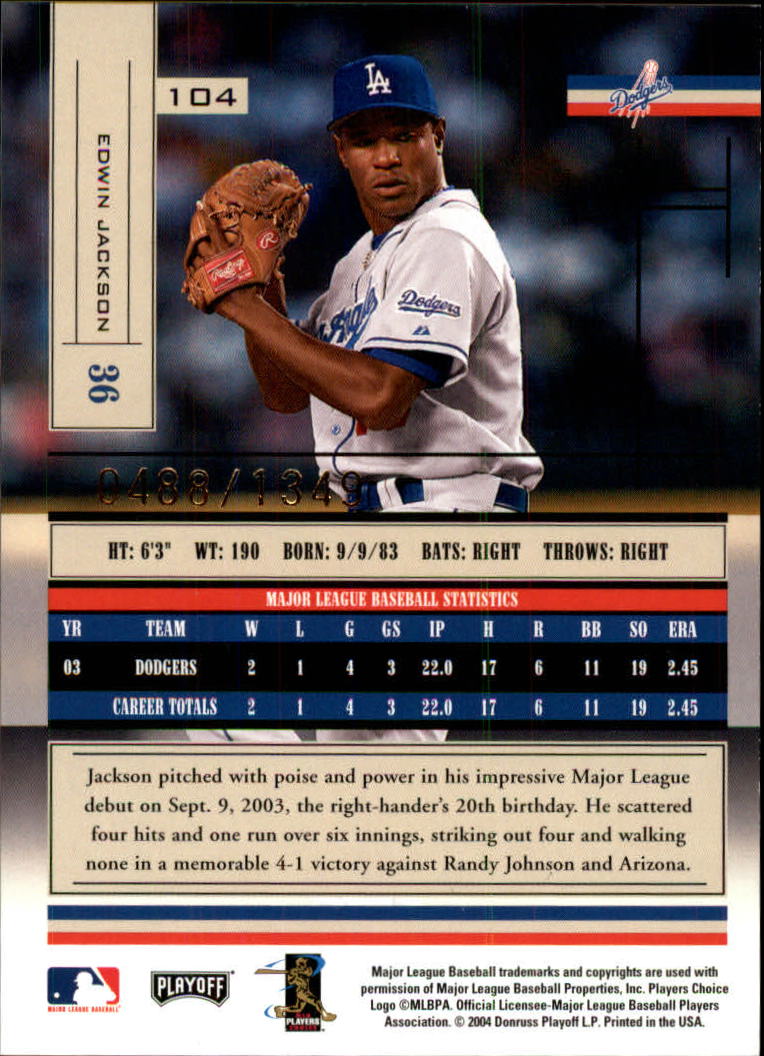2004 Absolute Memorabilia Baseball "Main Set" Hobby Cards #1 to #250 - Picture 179 of 366
