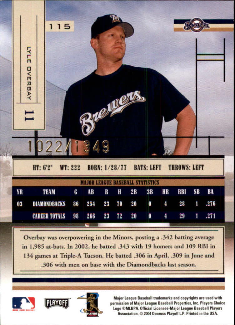2004 Absolute Memorabilia Baseball "Main Set" Hobby Cards #1 to #250 - Picture 197 of 366