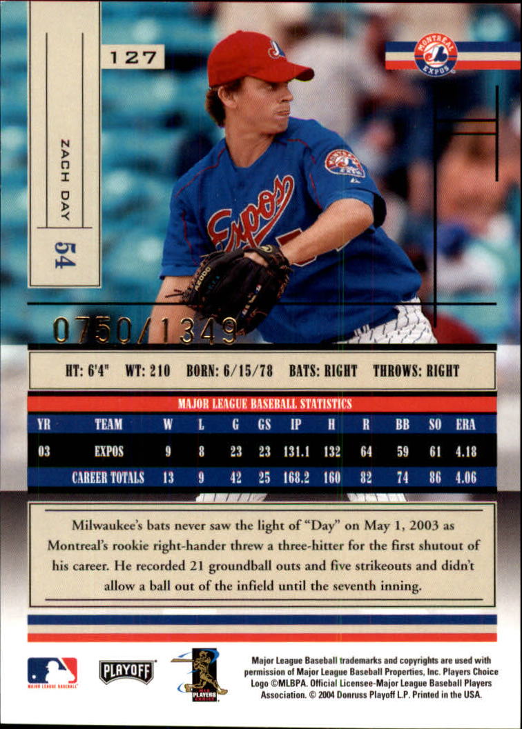 2004 Absolute Memorabilia Baseball "Main Set" Hobby Cards #1 to #250 - Picture 219 of 366
