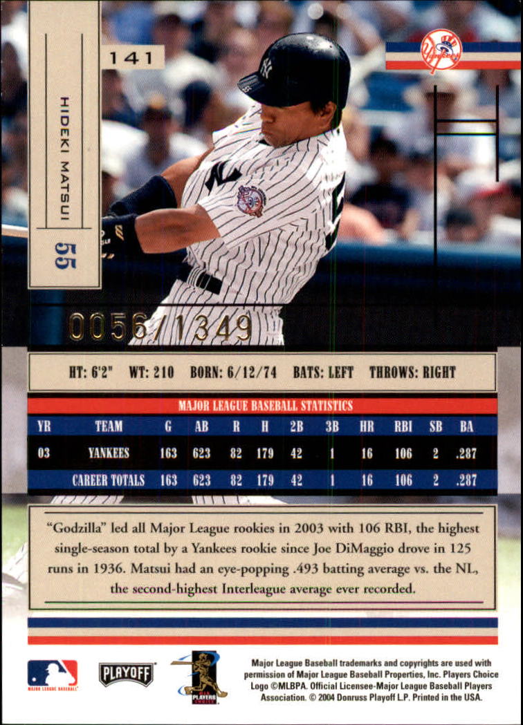 2004 Absolute Memorabilia Baseball "Main Set" Hobby Cards #1 to #250 - Picture 245 of 366