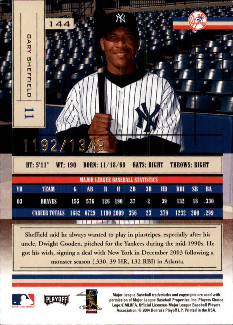 2004 Absolute Memorabilia Baseball "Main Set" Hobby Cards #1 to #250 - Picture 251 of 366