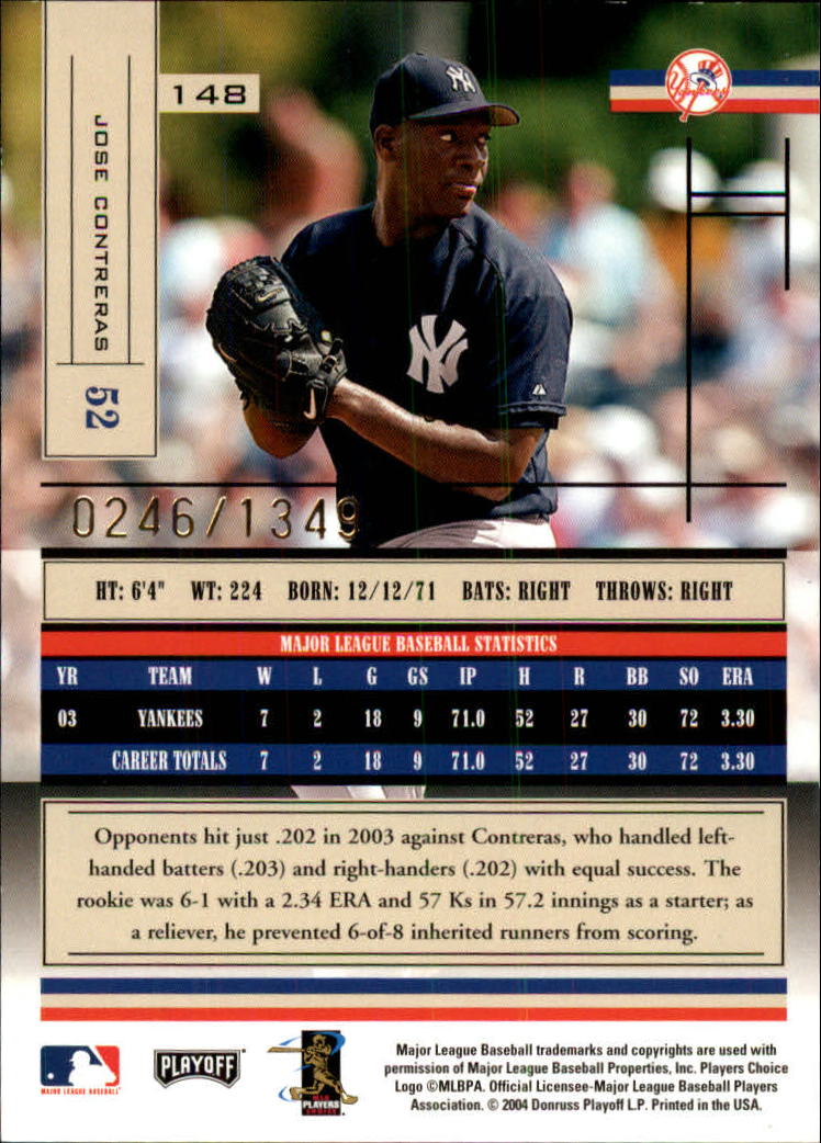 2004 Absolute Memorabilia Baseball "Main Set" Hobby Cards #1 to #250 - Picture 255 of 366