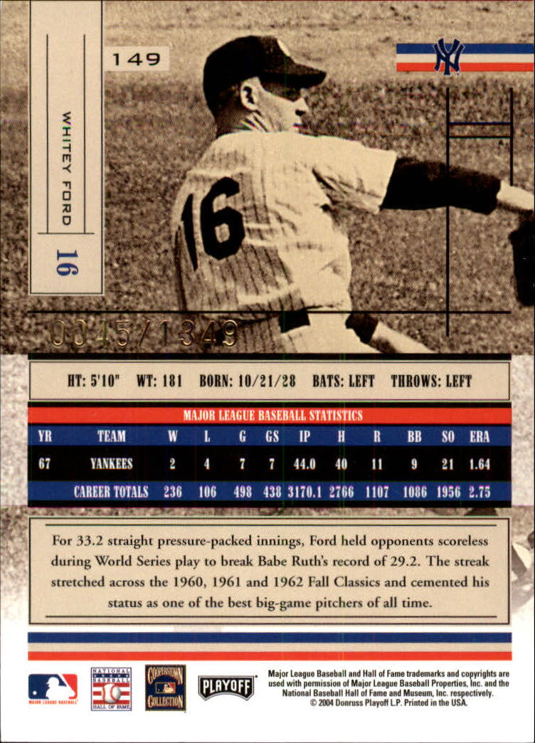 2004 Absolute Memorabilia Baseball "Main Set" Hobby Cards #1 to #250 - Picture 257 of 366