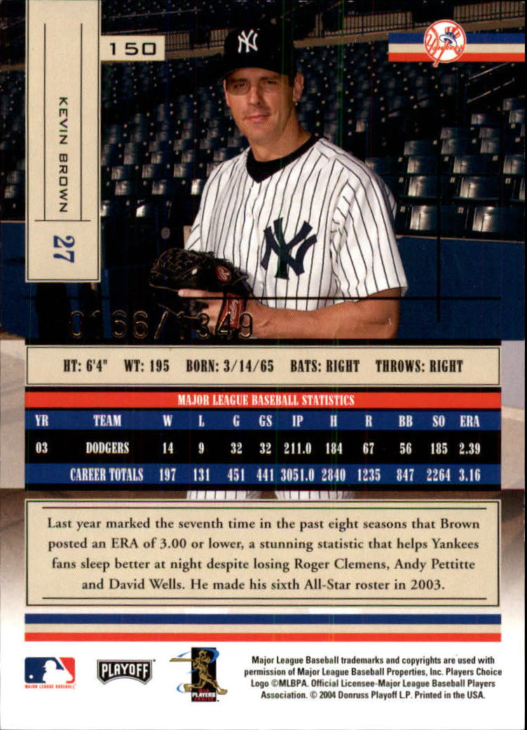 2004 Absolute Memorabilia Baseball "Main Set" Hobby Cards #1 to #250 - Picture 259 of 366