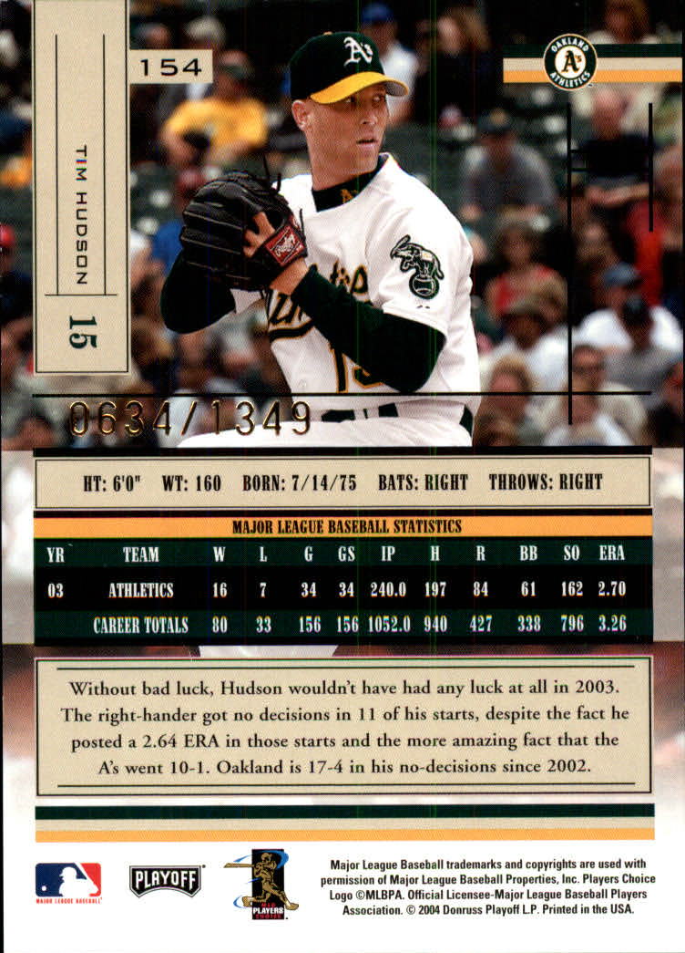 2004 Absolute Memorabilia Baseball "Main Set" Hobby Cards #1 to #250 - Picture 267 of 366