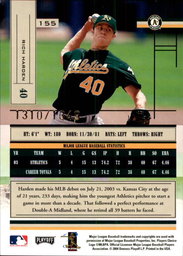 2004 Absolute Memorabilia Baseball "Main Set" Hobby Cards #1 to #250 - Picture 269 of 366
