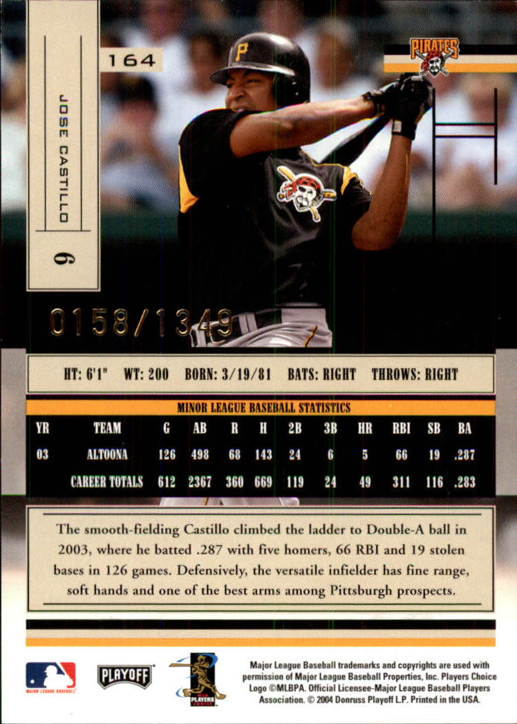 2004 Absolute Memorabilia Baseball "Main Set" Hobby Cards #1 to #250 - Picture 285 of 366