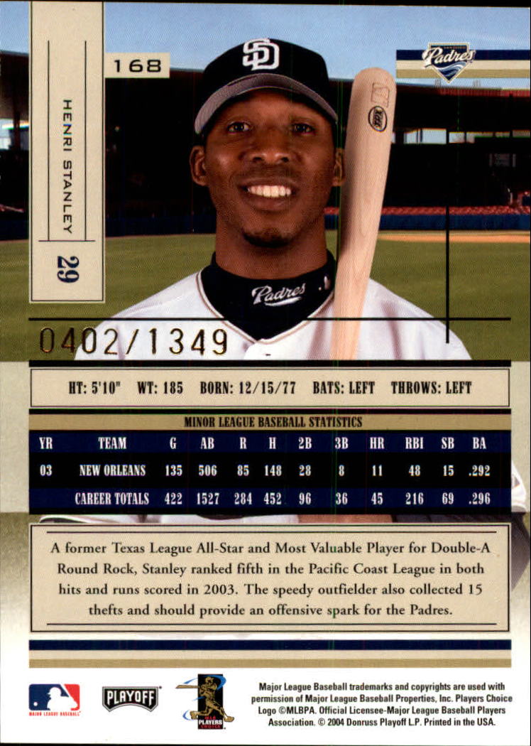 2004 Absolute Memorabilia Baseball "Main Set" Hobby Cards #1 to #250 - Picture 293 of 366