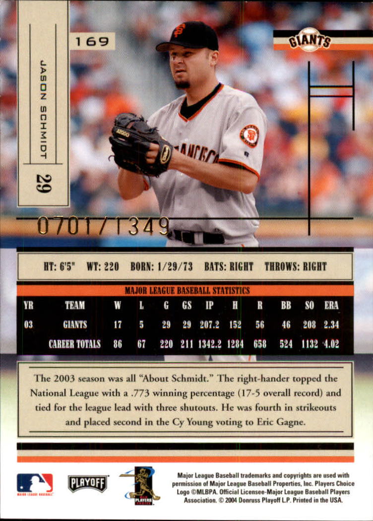 2004 Absolute Memorabilia Baseball "Main Set" Hobby Cards #1 to #250 - Picture 295 of 366